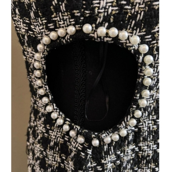 Aqua NWTs Tweed Metallic Mini Dress - Picture 2 of 8